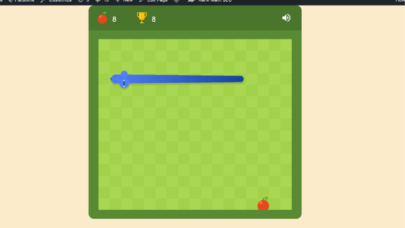 the snake game 